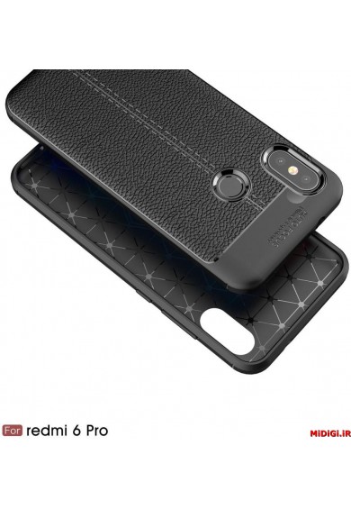 قاب و بک کاور طرح چرم مدل آتو فوکوس گوشی ردمی نوت سیکس پرو شیائومی - Xiaomi Redmi Note 6 Pro Auto Focus Case Cover